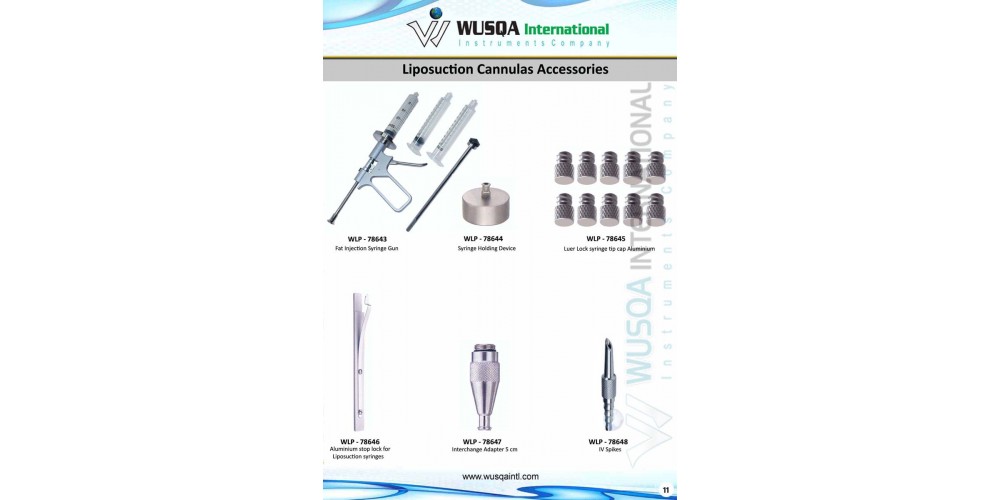 Liposuction Cannulas Accessories